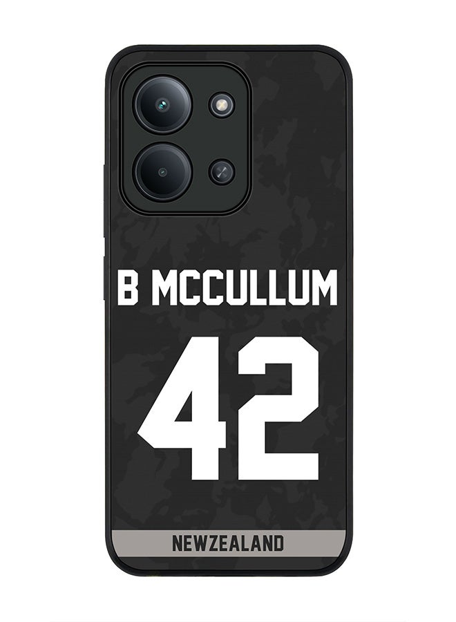 For Xiaomi Redmi 15C 4G Case,Slim fit Camera Protection, Shockproof Thin Phone cover  - New Zealand Brendon McCullum, Jersey No 42